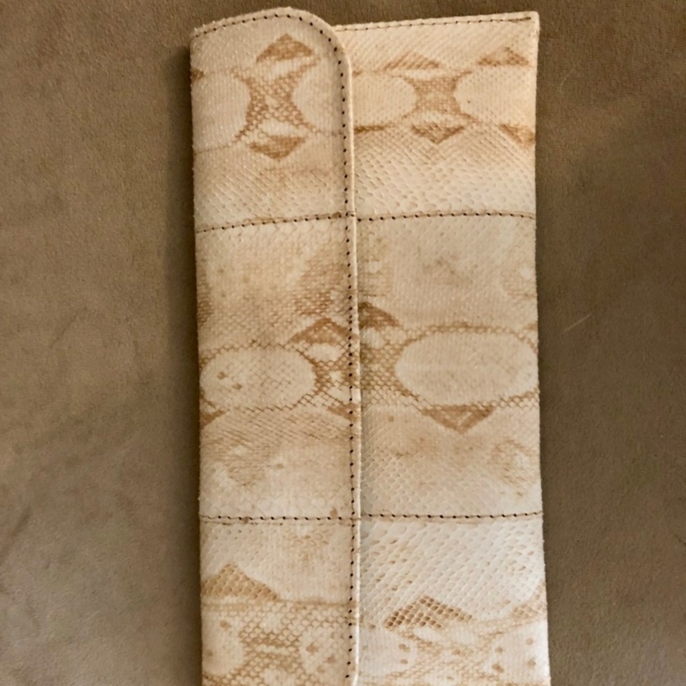 Handmade Snakeskin Clutch